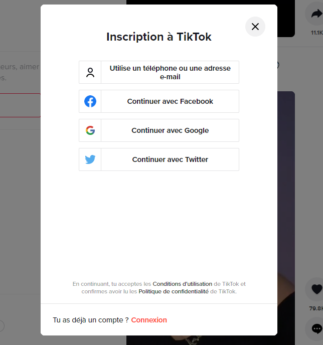 Comment créer un compte TikTok